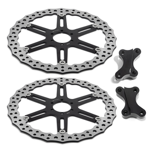 Custom Motorcycle 381mm*2 Oversize Floating Brake Disc & Bracket for Victory Vision & Vision Tour/ Indian Chieftain Limited