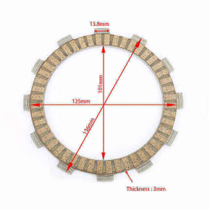  Tarazon Paper Based Material Motorcycle Clutch Friction Plate for HONDA
