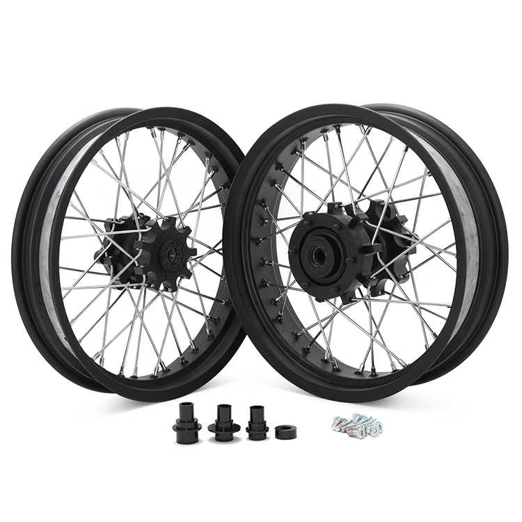 Motorcycle Spoke Wheel Rims Set For Husqvarna Svartpilen 401 / KTM Duke 390