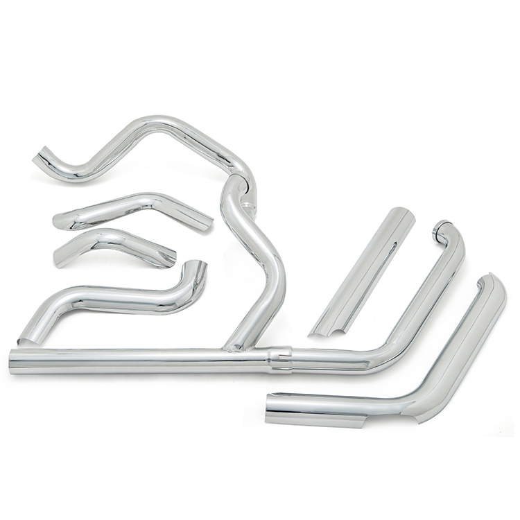 Exhaust Mufflers front section and Anti-scald Protective Cover for Harley Softail