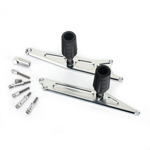 Krator No-Cut Frame Sliders For Suzuki GSXR 750 (1996–1999) — Delrin Fairing Protectors, Easy Install, Protects Engine & Frame In Tip-Overs