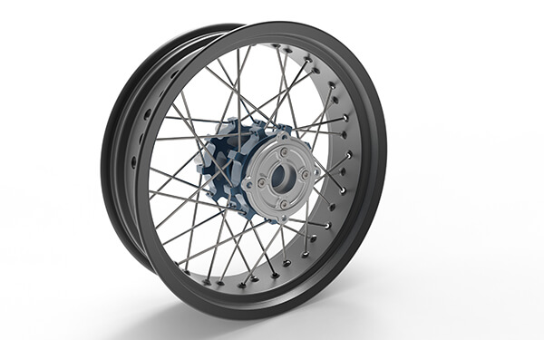 Custom 17 Inch motocross wheels for cafe racer