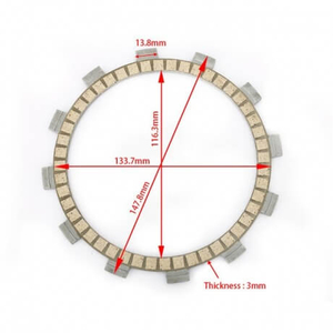 High Quality Paper Based Material Motorcycle Clutch Friction Plate for YAMAHA